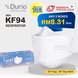 Durio 904 KF94 Respirator (White) - (10pcs)